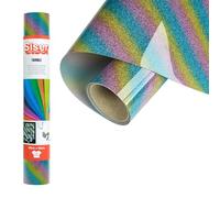 Siser Twinkle Sunset Orange, 30 cm x 0,5 m - Vinyle thermocollant à paillettes réfléchissantes pour la personnalisation de tissus, vêtements et accessoires, loisirs créatifs, facile à découper