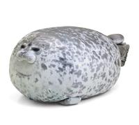 SISFEL Jouet en Peluche Phoque,30cm Peluche Phoque Gris,Mignon Étreindre Oreiller Peluche Phoque Coussin,Animaux en Peluche Phoque,Fat Seal Plush Toy Cadeau pour Garçons et Filles