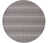 Tapis Rond Imprimé "Sishu" 200cm Gris