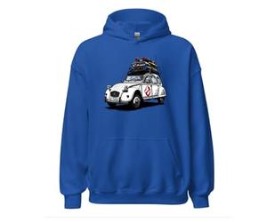 SISIDSI DSGN Sweat 2CV Ghostbusters - Voiture Classique, Style rétro, Aventure paranormale, Esprit Chasseurs de fantômes, Iconique et légendaire