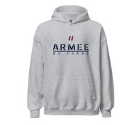 SISIDSI DSGN Sweat Homme inspiré de l’armée de Terre française, Style Militaire Robuste avec Silhouette de blindé, pour Amateurs d’Histoire Militaire et Tenues Tactiques