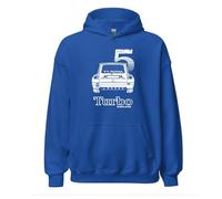 SISIDSI DSGN Sweat Voiture Turbo Vintage - Style Rallye des années 80, pour passionnés d’Automobile Classique et de bolides légendaires