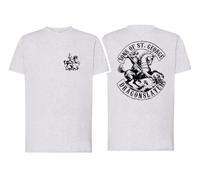 SISIDSI DSGN T-Shirt Adulte Saint Georges Tueur de Dragon, Protecteur National, Pouvoir de la Légende.