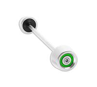 SISIFEIER Curseurs de Cadre de Moto pour K&awasaki pour Z650 pour Z750 pour Z800 pour Z900 pour Z1000 pour Z1000SX pour ZX6R Moto Essieu Avant Fourche Crash Curseurs Roue Protecteur(Silver and Green)