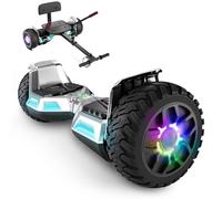 SISIGAD Hoverboard SUV et Kart avec Bluetooth, Hoverboards tout-terrain 8,5" Hummer, meilleur cadeau pour les enfants