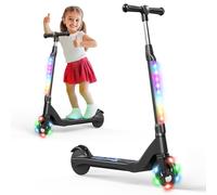 SISIGAD Trottinette Electrique Enfant 6-8-10 Ans Scooter Électrique 5.3 Pouces avec Lumière LED Colorée & 3 Hauteurs Ajustables, Patinette Enfant Vitesse Max 10 Km/h Charge Max 70Kg Autonomie 4KM