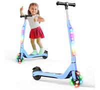SISIGAD Trottinette Electrique Enfant 6-8-10 Ans Scooter Électrique 5.3 Pouces avec Lumière LED Colorée & 3 Hauteurs Ajustables, Patinette Enfant Vitesse Max 10 Km/h Charge Max 70Kg Autonomie 4KM