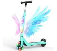SISIGAD Trottinette électrique pour Enfant de 6 à 10 Ans, avec lumières LED et 3 hauteurs réglables, Charge maximale 70 kg, Vitesse maximale 10 km/h, autonomie maximale 4 km
