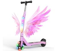 SISIGAD Trottinette électrique pour Enfant de 6 à 10 Ans, avec lumières LED et 3 hauteurs réglables, Charge maximale 70 kg, Vitesse maximale 10 km/h, autonomie maximale 4 km