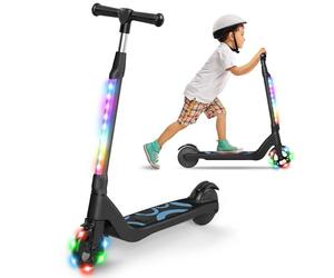 SISIGAD Trottinette électrique pour Enfants de 6 à 12 Ans, 5,3 ", avec lumières LED Clignotantes et 3 hauteurs réglables, Charge maximale de 10 km/h, Moteur 45 W, Charge maximale 70 kg