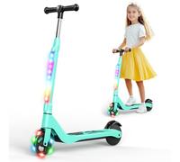SISIGAD Trottinette électrique pour Enfants de 6 à 8 à 10 Ans - 5,3 Pouces - avec lumières LED Clignotantes et 3 hauteurs réglables - Moteur de 45 W Maximum 10 km/h - Charge maximale : 70 kg