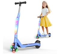 SISIGAD Trottinette électrique pour Enfants de 6 à 8 à 10 Ans - 5,3 Pouces - avec lumières LED Clignotantes et 3 hauteurs réglables - Moteur de 45 W Maximum 10 km/h - Charge maximale : 70 kg