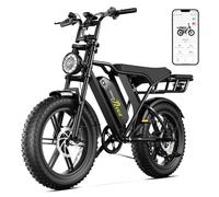 SISIGAD Vélo Électrique Fat Bike 20 Pouces, Velo Electrique Femme Homme Adulte Gravel E Bike avec Contrôle APP, VTT Electrique avec 7 Vitesses, 48V 15Ah Batterie, Moteur 250W, Écran LCD et Suspension