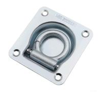 SiSinkal Ancrage de sol avec anneau en D intégré pour camionnette avec résistance à la rupture de 907,2 kg, point de fixation en acier inoxydable pour camion et caravane, languette à ressort