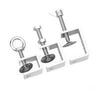 SiSinkal Anneau de levage torsadé à la main en acier inoxydable 304 pour menuiserie, soudage, travail automobile, haute résistance au couple, ouverture maximale de 130 mm (130 mm-b)