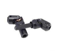 SiSinkal Arbre d'entraînement robuste en acier pour TRX4 90046, SCX10, pour voiture Slash 1/10 RC Car Crawler Centre de perles en laiton, design à 6 morceaux, transmission de couple élevé, faible