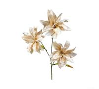 SiSinkal Arrangement d'orchidées artificielles de 68 cm en soie synthétique durable pour décoration de maison, mariage, bureau (kaki)