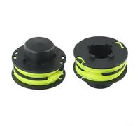 Sisinkal Bobine de fil de rechange pour débroussailleuse 1,2 mm compatible avec RAC118 RLT3525S Fil en nylon noir et jaune pour entretien d'outils de jardin (2 pièces)
