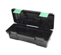 Sisinkal Boîte à outils en plastique de 25,4 cm - Organiseur portable avec boucle de verrouillage en ABS - Poignée confortable pour la menuiserie, les réparations électriques, les ateliers, les