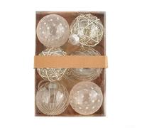 Sisinkal Boules de Noël en plastique de 8 cm - Décorations festives aux couleurs vives - Décorations de Noël à suspendre pour les vacances, la maison, une fête, un mariage ou un anniversaire (doré, 8