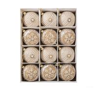 SiSinkal Boules décoratives de Noël rustiques en corde incassable avec noyau en mousse de 8 cm pour arbre, ferme, vacances, chalet, décoration d'intérieur bohème
