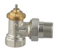 Sisinkal BThermostatique Régulateur d'angle DN15/DN20 M30 x 1,5 mm Filetage sans tête pour contrôle de la température Économie d'énergie Réglage de la température ambiante Installation verticale (DN20
