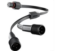 SiSinkal Câble d'extension répartiteur de type Y pour lumières extérieures, 320 mm, 22 AWG, cuivre pur sans oxygène, connecteur étanche IP68 pour modèles H705A/H705B/H705C/H705D (1 femelle et 2 mâles)