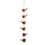 SiSinkal Carillon éolien en métal avec chaîne de pluie en forme de papillon, accessoire de jardin décoratif, produit une douce mélodie dans le vent, décoration robuste à suspendre pour patio, porche