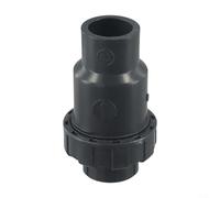 Sisinkal Clapets anti-retour de 32 mm pour piscine - Accessoires en PVC gris - Essentiel pour le nettoyage de la piscine - Haute fiabilité - Aucun outil nécessaire
