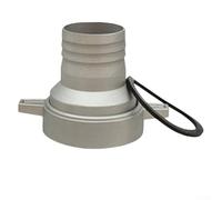 Sisinkal Clé à joint de tuyau en aluminium avec joint en caoutchouc pour pompe à eau, adaptateur léger pour applications de générateur, argent (10,2 cm à 7,6 cm)