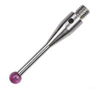 Sisinkal CMM Sonde tactile Pointe de stylet Filetage Boule 3 mm Longueur 21 mm Tige en acier inoxydable A-5000-3553 Pièces de machine à mesurer industrielle Outil d'inspection