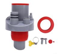 SiSinkal Connecteur de vidange d'évier de cuisine à 5 voies pour lave-vaisselle et purificateur d'eau, joint de plomberie multi-ports avec prévention des odeurs, concentrateur de drainage ABS compact