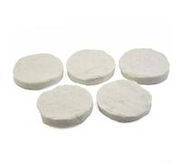 Sisinkal Couverture de sécurité en fibre de céramique pour cheminées, brûleurs au bioéthanol, tapis rond résistant à la chaleur, 8,6 x 1,2 cm (5 pièces)