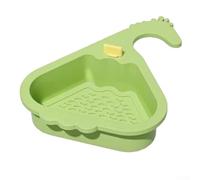 SiSinkal Crépine d'angle triangulaire pour évier de cuisine, filtre de vidange haute capacité pour éviter les bouchons, tamis en plastique pour rincer les produits et égoutter les pâtes, outil compact