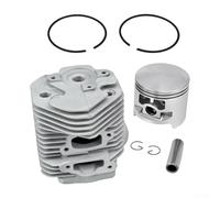 SiSinkal Cylindre de tondeuse à gazon et kit piston 52 mm de rechange en métal compatible avec 051 TS510 TS760 pour une puissance et une efficacité de coupe améliorées