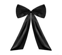 SiSinkal Décoration murale en polyester en forme de nœud géant pour photo Motif papillon Noir 105 x 65 cm