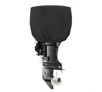 Sisinkal Demi-housse de moteur de bateau imperméable 420D Oxford Housse de protection pour moteur marin avec sac de rangement Cordon de serrage pour moteurs hors-bord Résistant aux intempéries (XXL