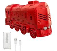 SiSinkal Diffuseur d'aromathérapie en forme de train de 300 ml avec humidificateur USB avec télécommande, brume à faible bruit, veilleuse 7 couleurs, mise hors tension automatique pour chambre, étude