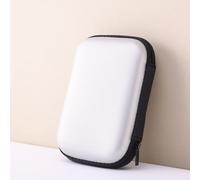 SiSinkal Étui de Protection Rigide en EVA avec Doublure Douce et intérieur structuré pour Disque Dur pour câble de données, Chargeur de Voyage (argenté)