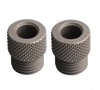 SiSinkal Gabarit de cheville à centrage automatique pour perceuse à bois, guide de perçage en acier au carbone avec tailles 3/5/6/8/10 mm, filetage M14 x 1,5, 2 localisateurs de trous pour un