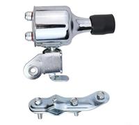 Sisinkal Générateur de dynamo de vélo 12 V 6 W AC Sortie Lumière Friction Alimentation avant en aluminium Métal Source d'alimentation pour VTT vélos électriques Noir 10,5 cm x 5 cm