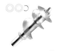 SiSinkal Hachoir à viande électrique à vis hélicoïdale 12 cm en aluminium de qualité alimentaire pièce de rechange avec bord lisse pour hachoir à viande domestique 55 mm