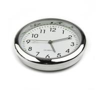 SiSinkal Horloge analogique à quartz pour tableau de bord de voiture - Cadran lumineux en métal - Convient pour la décoration de la maison et du bureau - Taille compacte - Facile à installer
