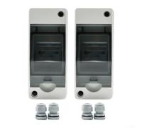 SiSinkal Isolateur solaire d'extérieur IP65 CC 500 V avec protection contre le tonnerre pour réseaux photovoltaïques et configurations de camping-cars, compatible avec les fils de 4 à 6 mm, boîtier