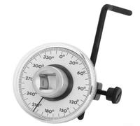 SiSinkal Jauge d'angle de couple d'entraînement de 1,27 cm, outil de mesure de rotation de 0 à 360 degrés avec tige de maintien, jeu de clés à cadran pour mécanicien automobile