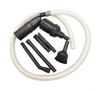 SiSinkal Kit d'accessoires pour aspirateur 8 pièces avec embouts multifonctions en plastique, suceur plat et brosse combinée, compatible avec les systèmes de nettoyage domestique de 32 mm