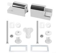 SiSinkal Kit de charnières en métal pour lunette de toilette standard, mécanisme de fermeture lente, construction robuste en ABS et en alliage de zinc pour une installation facile, ensemble de