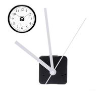 SiSinkal Kit de mouvement d'horloge à quartz silencieux avec tige de 13 mm et filetage de 5,5 mm pour horloges murales, mécanisme de remplacement pour la maison ou les projets de réparation (blanc)