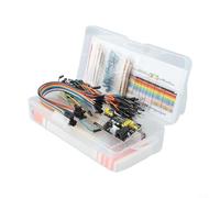 SiSinkal Kit de platine d'expérimentation sans soudure 830 points avec fils, résistances, LED, condensateurs, transistors et composants électroniques pour projets de démarrage Arduino