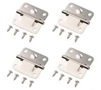 SiSinkal Kit de remplacement de charnière en acier inoxydable avec vis, charnières métalliques compatibles avec les modèles Coleman 5226, et plus pour la réparation de coffre à glace isolé en